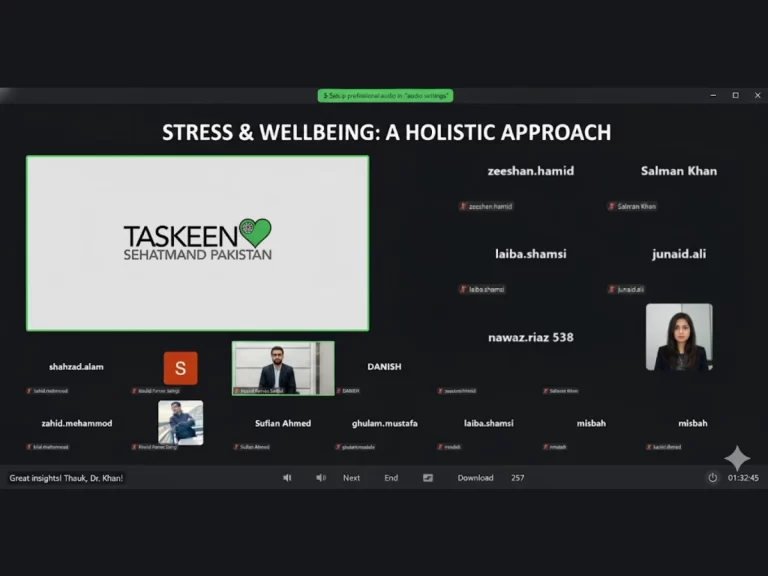 Taskeen Delivered Mental Health Awareness