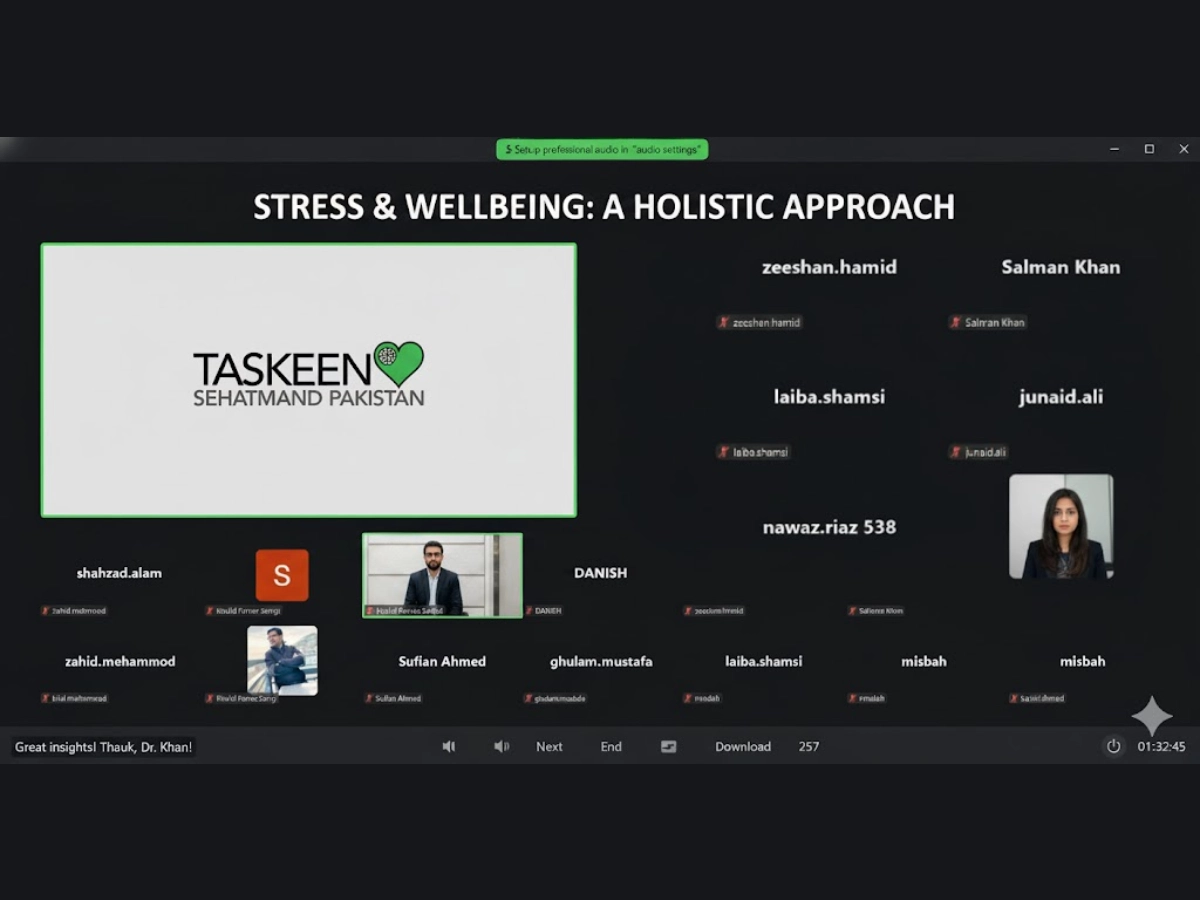 Taskeen Delivered Mental Health Awareness